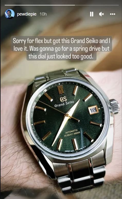 pewdiepie buys grand seiko.